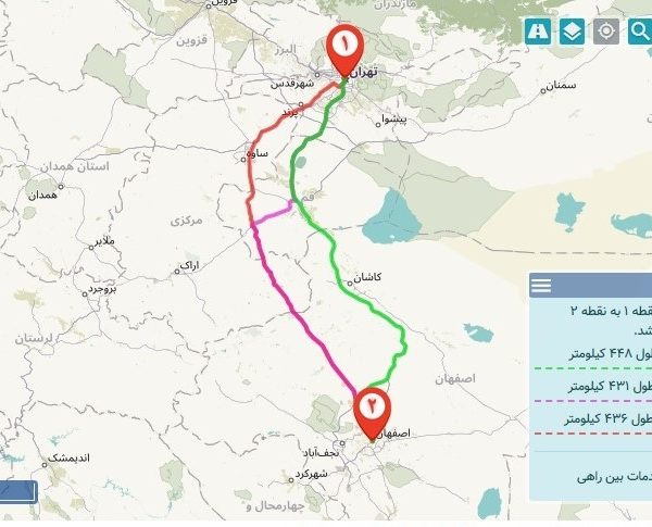 باربری اصفهان به تهران