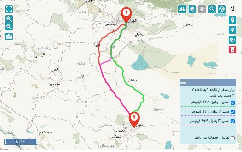 باربری اصفهان به تهران