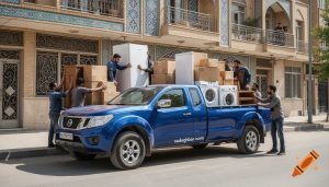 بارگیری وسایل منزل و اثاثیه با نیسان بار در اصفهان